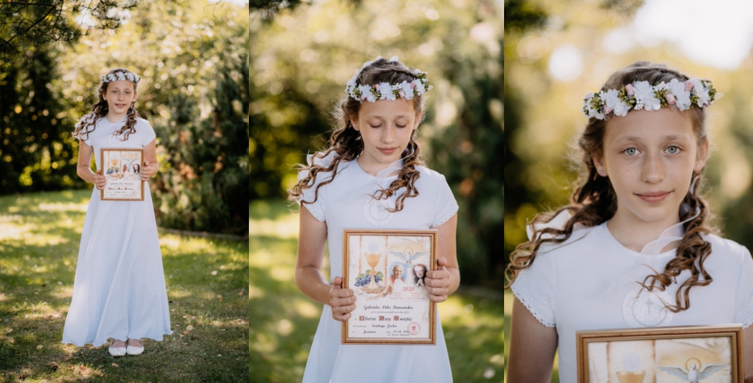 Zdjęcia z Pierwszej Komunii Świętej – Indywidualny reportaż Gabrysi